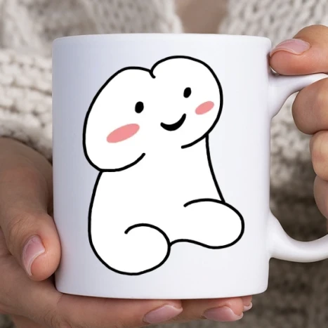 Fehér bögre - Kuki