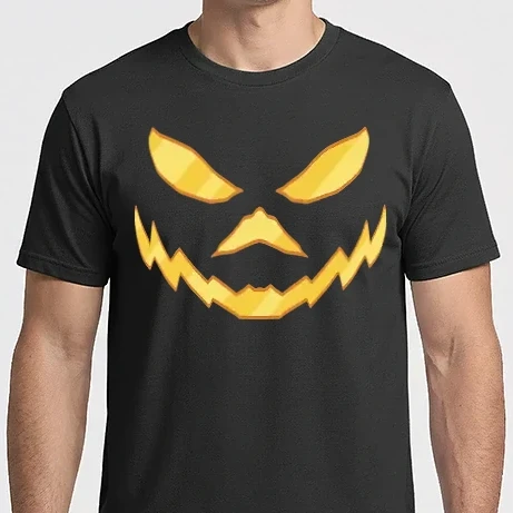 Férfi Imperial póló - Jackolantern Fej Halloween