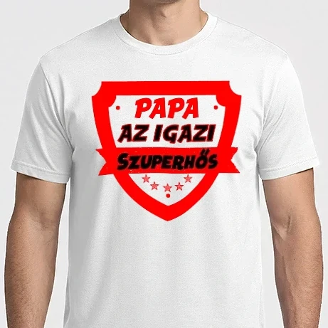 Férfi Imperial póló - PAPA AZ IGAZI SZUPERHŐS
