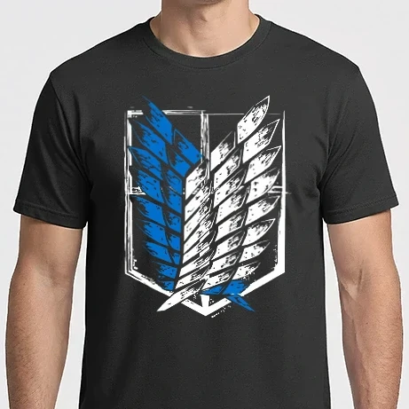 Férfi Imperial póló - Attack on titan - Winds of Freedom