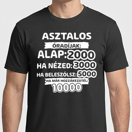 Férfi Imperial póló - Asztalos óradíjak
