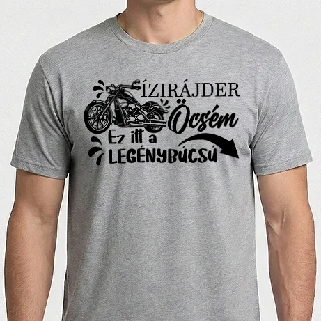 Férfi Imperial póló - ízirájder öcsém legénybúcsú