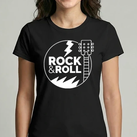 Női Imperial póló - Rock 'n' roll (fehér)