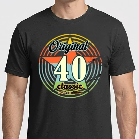 Férfi Imperial póló - original classic, limited edition, születésnapi embléma, 40 éves