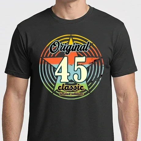 Férfi Imperial póló - original classic, limited edition, születésnapi embléma, 45 éves
