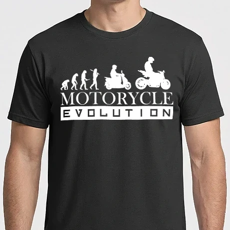 Férfi Imperial póló - evolution motorcycle fehér