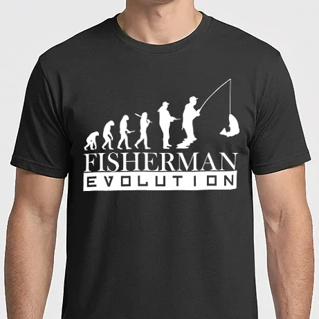 Férfi Imperial póló - evolution fisherman fehér