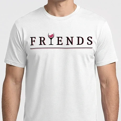Férfi Imperial póló - Friends who love Wine - Bor, barátság, lánybúcsú csapat