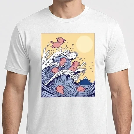 Férfi Imperial póló - Axolotl hullám
