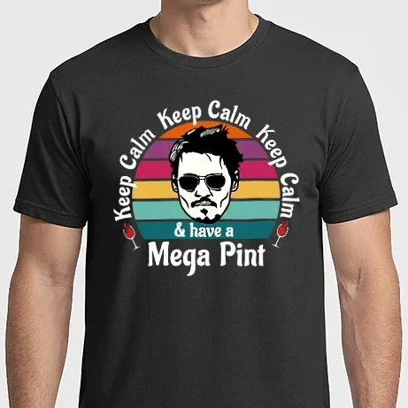 Férfi Imperial póló - Keep Calm & have a Mega Pint