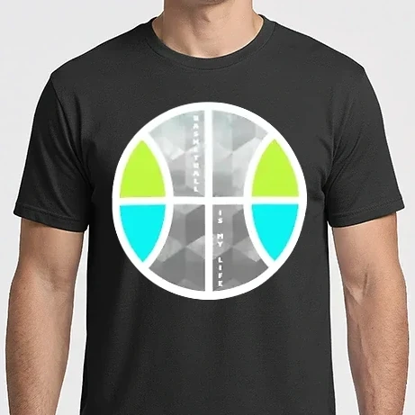 Férfi Imperial póló - Basketball is my life - Kosárlabda design póló