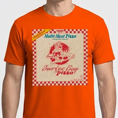 Férfi Imperial póló - Surfer boy Pizza box