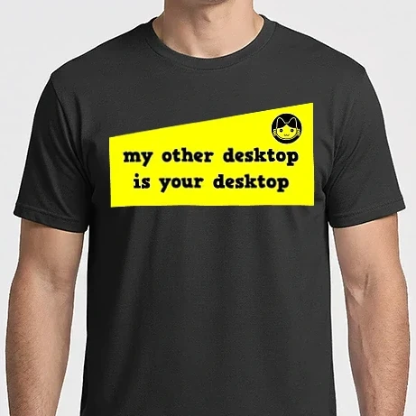 Férfi Imperial póló - my other desktop is your desktop