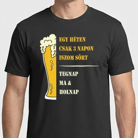 Férfi Imperial póló - Egy héten csak 3 napon iszom sört