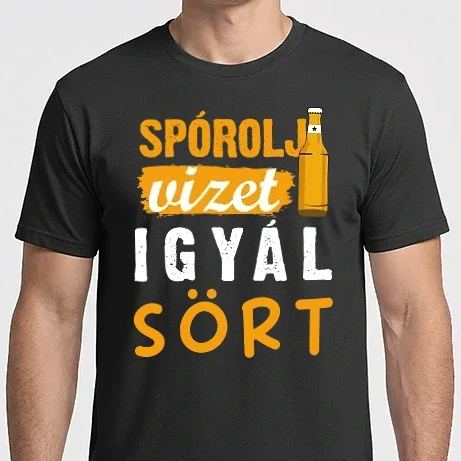 Férfi Imperial póló - Spórolj vizet igyál sört