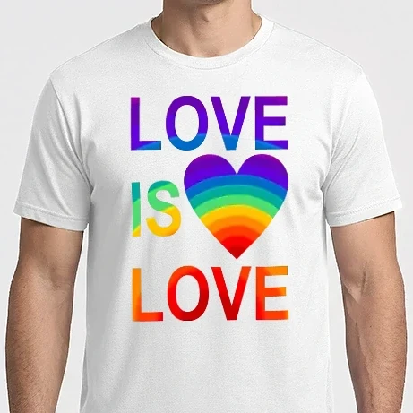 Férfi Imperial póló - LOVE IS LOVE, EGYENJOGÚSÁG, LMBTQ, tolerancia,SZERELEM