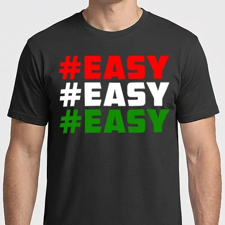 Férfi Imperial póló - Easy - Piros Fehér Zöld