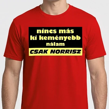 Férfi Imperial póló - nincs más ki keményebb nálam csak norrisz