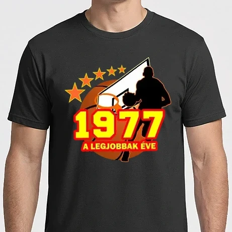 Férfi Imperial póló - legjobbak éve 1977, kosárlabdás szülinap