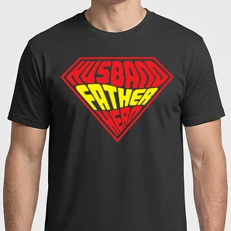 Férfi Imperial póló - Husband Father Hero