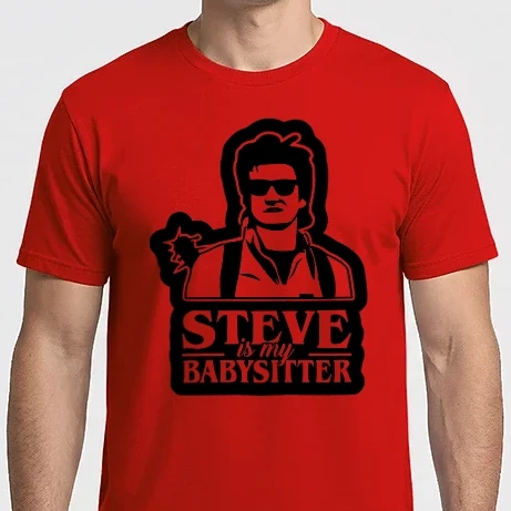 Férfi Imperial póló - Steve is my babysitter