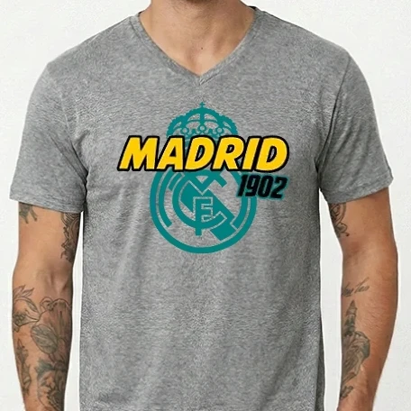 Férfi V-nyakú póló - madrid