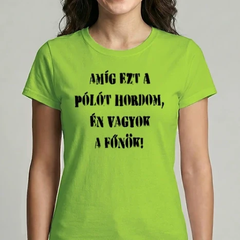 Női Imperial póló - Főnök fekete