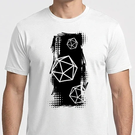 Férfi Imperial póló - Trash Polka D20 (fekete)