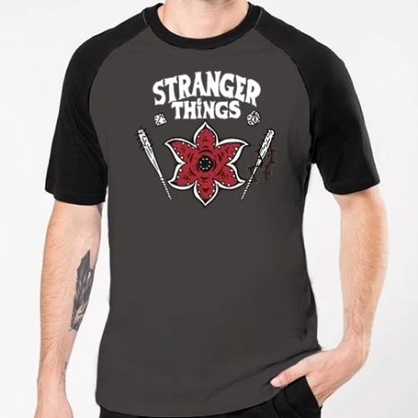Férfi Baseballpóló - Stranger Things HELLFIRE CLUB