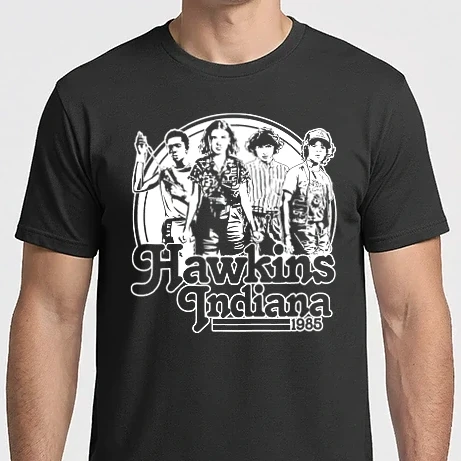 Férfi Imperial póló - Stranger Things Hawkins Indiana