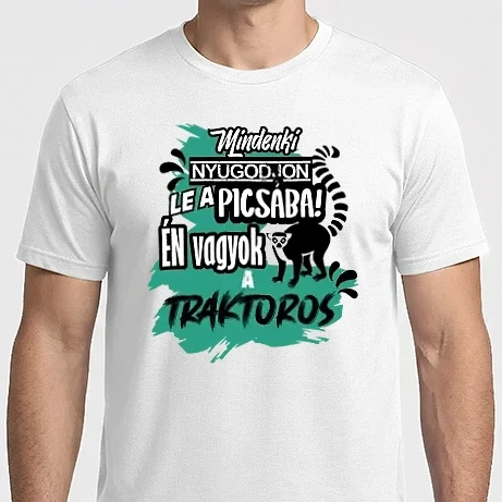 Férfi Imperial póló - mindenki nyugodjon le...traktoros