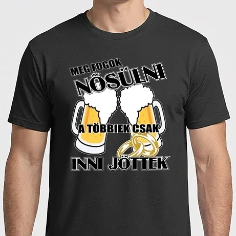 Férfi Imperial póló - meg fogok nősülni_feher