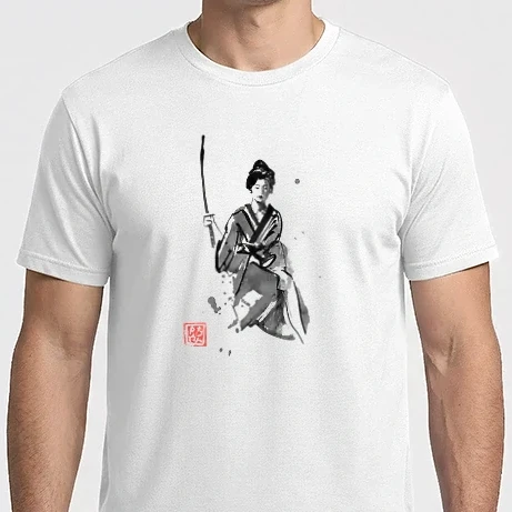 Férfi Imperial póló - geisha and katana