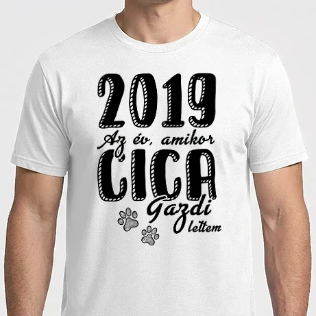 Férfi Imperial póló - 2019 Az év amikor cica gazdi lettem