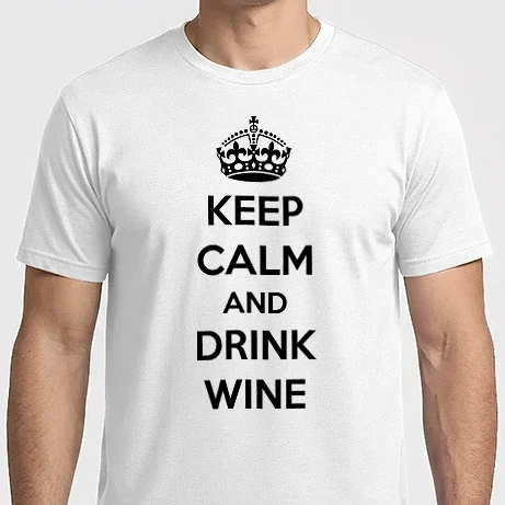 Férfi Imperial póló - KEEP CALM AND DRINK WINE