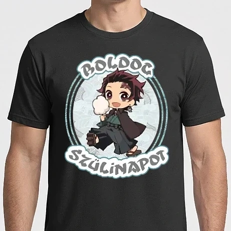 Férfi Imperial póló - Demon Slayer Boldog Születésnapot
