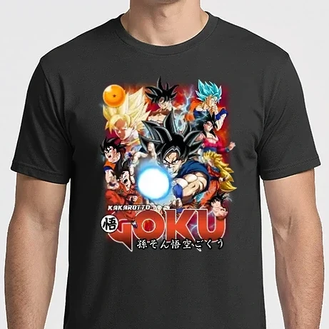Férfi Imperial póló - Goku 2 - Dragon Ball