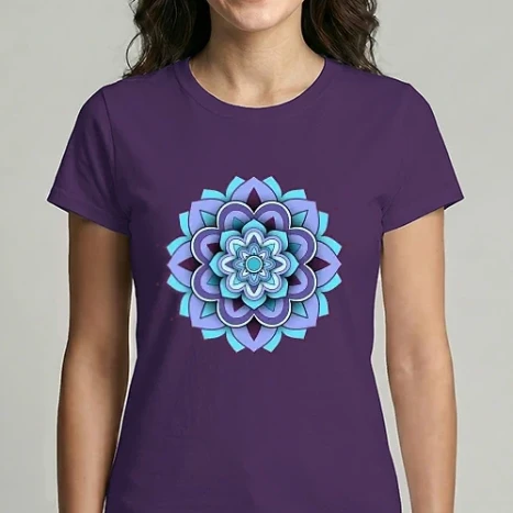 Női Imperial póló - 3D mandala