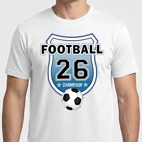 Férfi Imperial póló - football champion focistás szülinapi embléma 26 éves