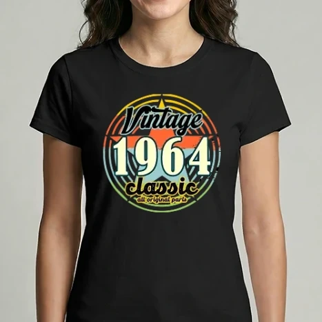 Női Imperial póló - vintage classic all original parts star , 1964, születésnap