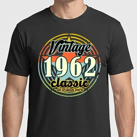 Férfi Imperial póló - vintage classic all original parts star , 1962, születésnap