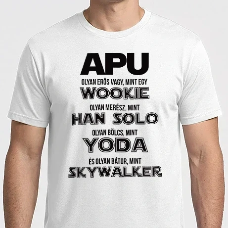 Férfi Imperial póló - Szuperhős apu Star Wars