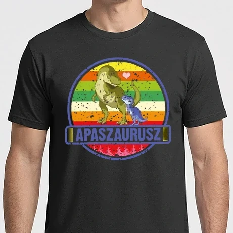 Férfi Imperial póló - Apaszaurusz - kék