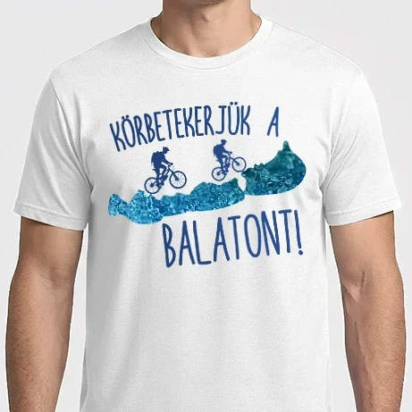Férfi Imperial póló - Körbetekerjük a Balatont