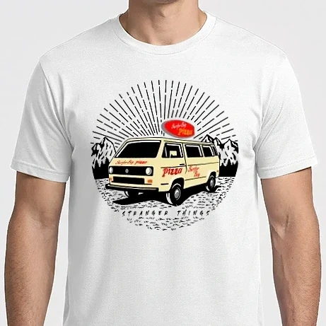 Férfi Imperial póló - Stranger Things - SurferBoy Pizza T3