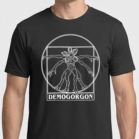 Férfi Imperial póló - Stranger Things - Vitruvius Demogorgon
