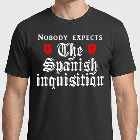 Férfi Imperial póló - spanish inquisition white