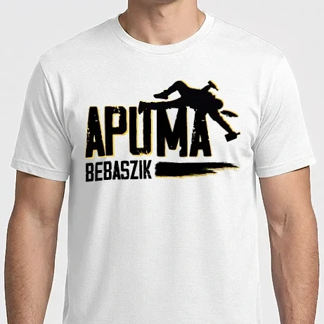 Férfi Imperial póló - Apuma bebaszik - fekete