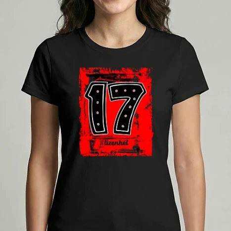 Női Imperial póló - grunge évszám hashtag tizenhét 17 éves
