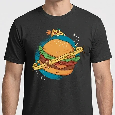 Férfi Imperial póló - Burger bolygó
